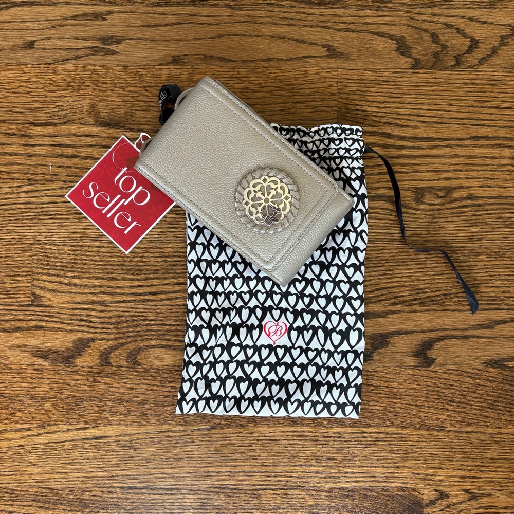✨SOLD✨Brighton Top Seller Metallic Phone Case Wallet with Ornate Medallion